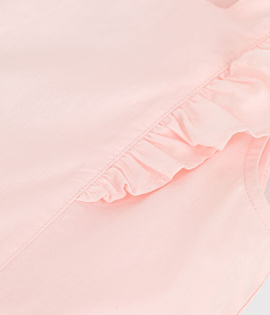 Festliches Kinderkleid aus Popeline für Mädchen rosa FLEUR