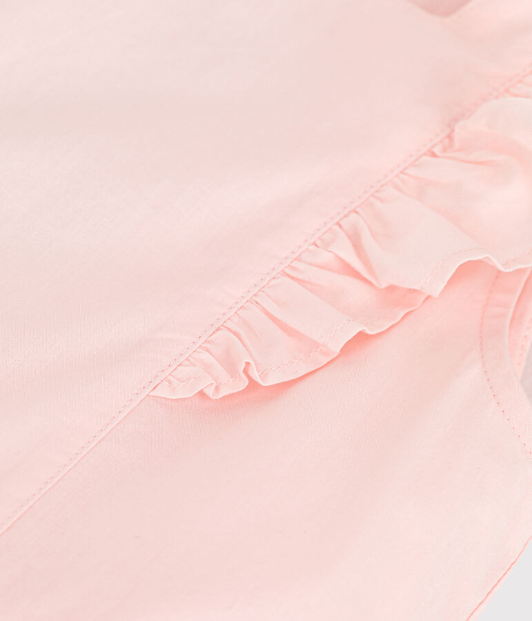 Festliches Kinderkleid aus Popeline f&uuml;r M&auml;dchen rosa
