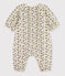 Bedruckter langer Baby-Overall aus Baumwolle weiss AVALANCHE/ MULTICO