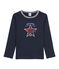 Jungen-Langarmshirt blau SMOKING