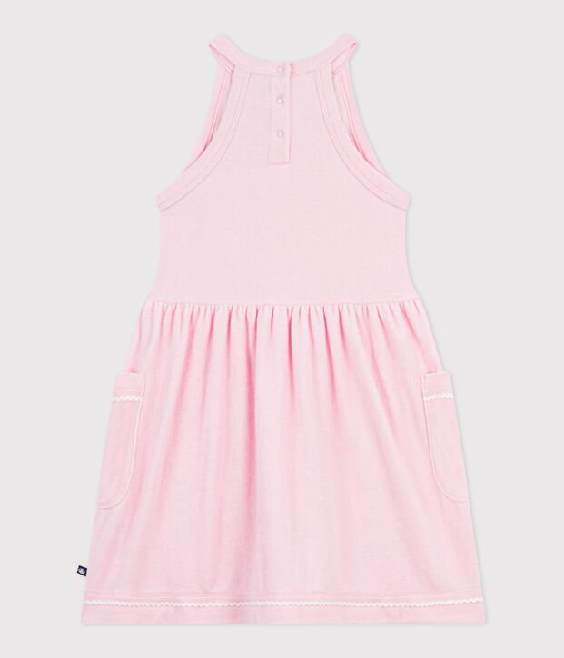 &Auml;rmelloses Kinder-Kleid aus einfarbiger Baumwolle MARQUISE