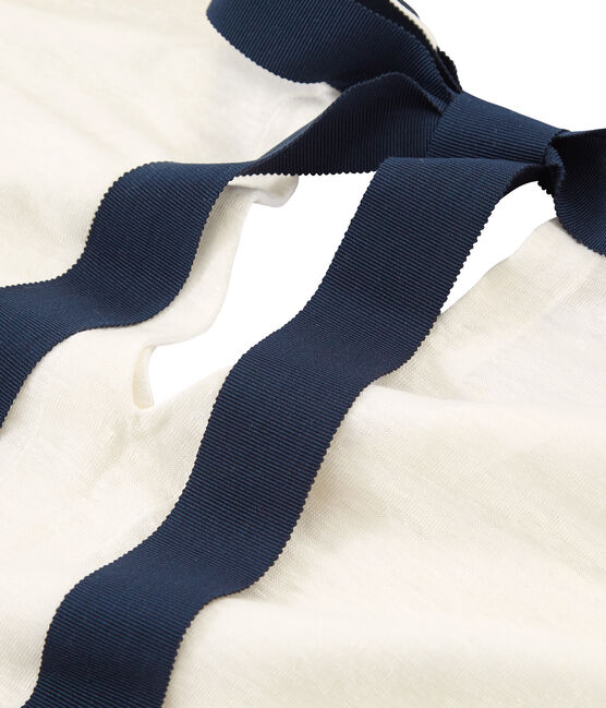 T-Shirt aus Leinen, Damen weiss MARSHMALLOW