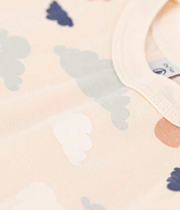 Kurz&auml;rmeliges Baby-T-Shirt aus bedrucktem Jersey naturfarben/vielfarbig