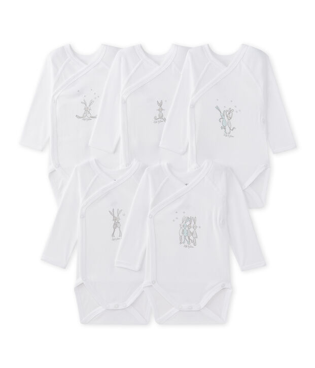 Unisex Baby Bodys f&uuml;r Neugeborene im 5er-Set vielfarbig