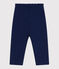 Baby-Jogginghose aus einfarbiger Baumwolle blau MEDIEVAL