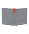 Badehose mit Milleraies-Streifenmuster für Jungen blau ABYSSE/weiss LAIT