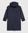Lange Damen-Regenjacke zweifarbig blau SMOKING