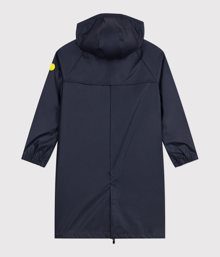 Lange Damen-Regenjacke zweifarbig blau SMOKING