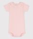 Kurzärmeliger Baby-Body mit Halskrause