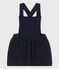 Bedrucktes ärmelloses Babykleid aus gestepptem Doppeljersey blau SMOKING