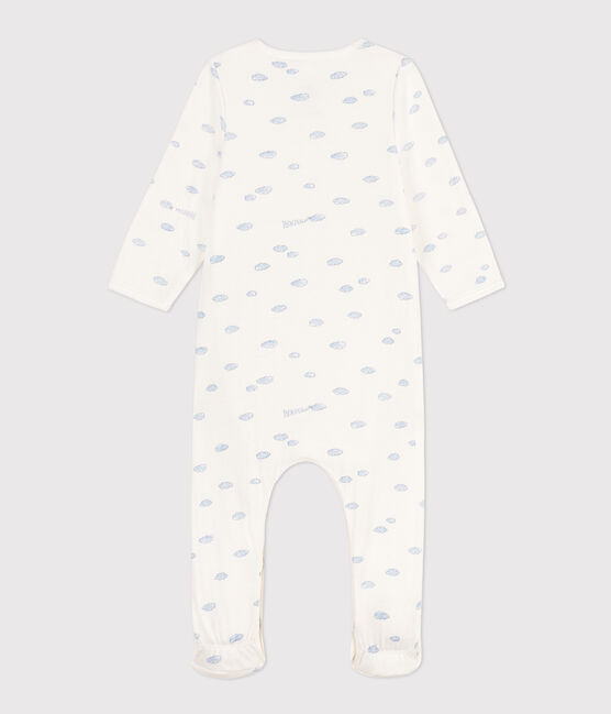 Baby-Bodyjama aus Doppeljersey weiss MARSHMALLOW/weiss MULTICO