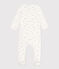 Baby-Bodyjama aus Doppeljersey weiss MARSHMALLOW/weiss MULTICO