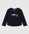 Sweatshirt aus Molton für Kinder/Mädchen blau SMOKING