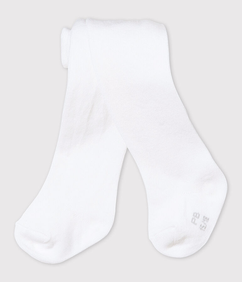Baby-Strumpfhose f&uuml;r M&auml;dchen weiss