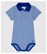 Kurzärmeliger Baby-Body mit Polo-Kragen aus Baumwolle für Jungen