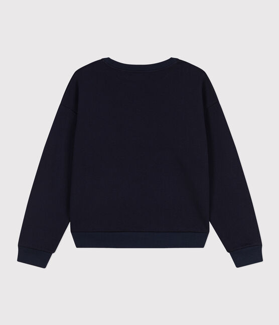 Damen-Sweatshirt aus Molton blau SMOKING
