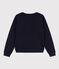Damen-Sweatshirt aus Molton blau SMOKING