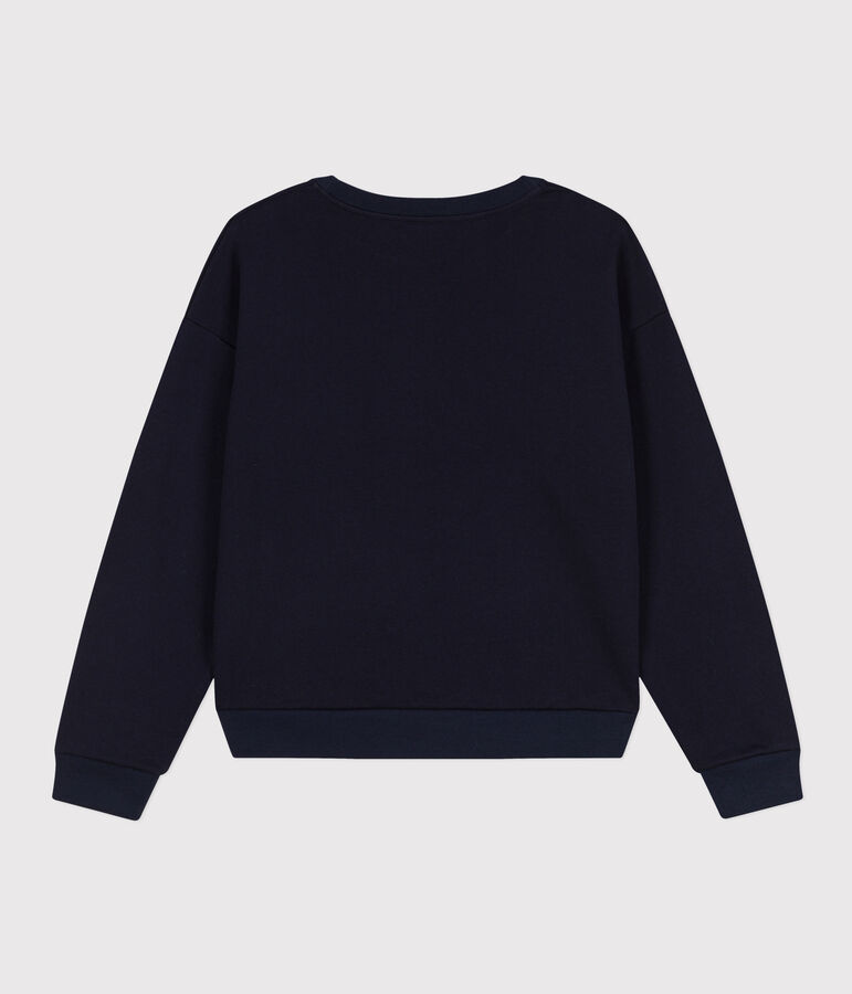 Damen-Sweatshirt aus Molton blau
