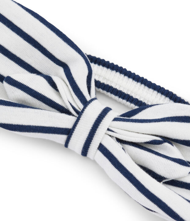 Haarband M&auml;dchen weiss/blau