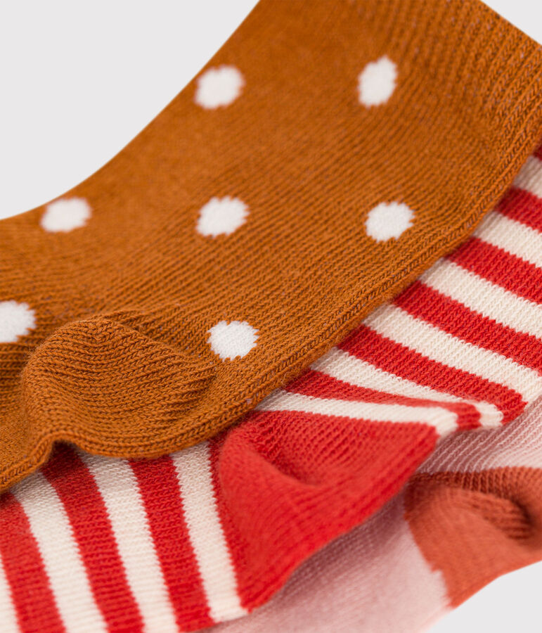 3er-Set Babysocken vielfarbig