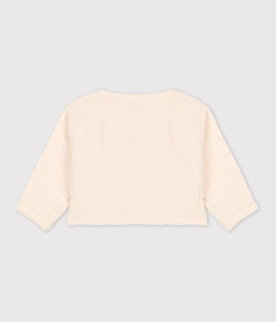Baby-Cardigan aus Musselinstoff naturfarben AVALANCHE