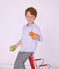 Kinderhemd Jungen blau BLEU