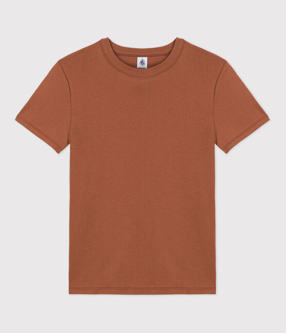 T-Shirt L’ICONIQUE aus Baumwolle mit rundem Ausschnitt für Damen braun CINA