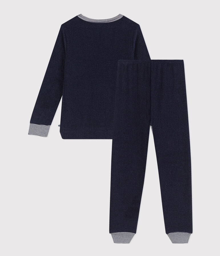 Kinderpyjama aus Frottee blau