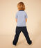 Gestreiftes Jungen-T-Shirt aus leichtem Jerseystoff GAULOISE/ MARSHMALLOW