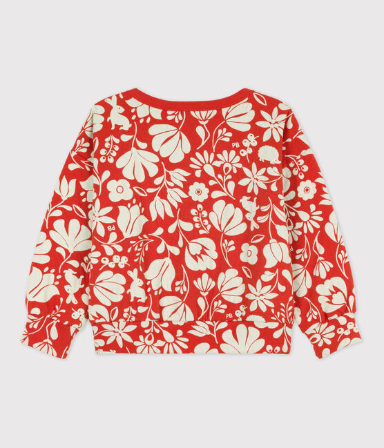 Bedrucktes Kinder-Sweatshirt aus gestepptem Doppeljersey für Mädchen CASIMIR/ AVALANCHE