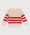 Kinder-Pullover aus Baumwolle mit Streifen rot AVALANCHE/ AURORA