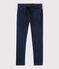 Kinderhose aus Denim-Molton für Jungen blau DENIM BLEU FONCE