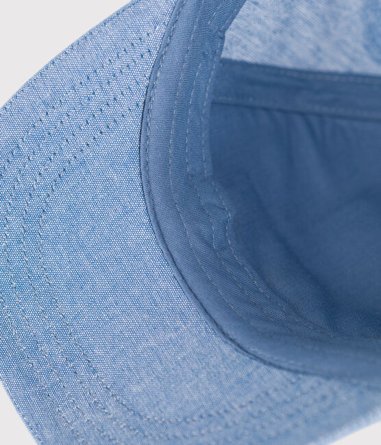 Baby-Cap Petit Bateau aus hellem Denim blau DENIM CLAIR