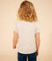 T-Shirt aus geflammtem Jersey Kinder/Mädchen naturfarben AVALANCHE