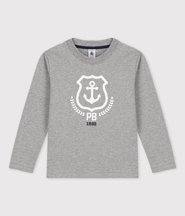 Lang&auml;rmeliges Kinder-T-Shirt aus Baumwolle f&uuml;r Jungen grau SUBWAY CHINE