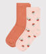 2er-Set Socken mit Blumenmotiv für Mädchen