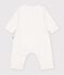 Baby-Bodyjama ohne F&uuml;&szlig;chen aus Baumwolle mit Blumenmotiv weiss/vielfarbig