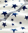 Baby-Strampler aus Nicki mit blauen Sternen weiss MARSHMALLOW/blau MEDIEVAL