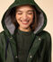 Regenjacke aus recyceltem Material und Bio-Baumwolle grün AVORIAZ