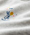 Graumelierter Baby-Strampler aus Nicki grau BELUGA CHINE