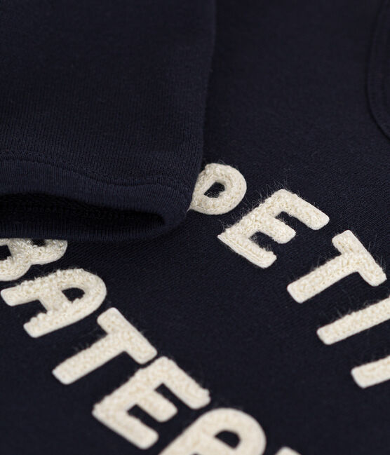 Baby-Sweatshirt aus Molton blau SMOKING