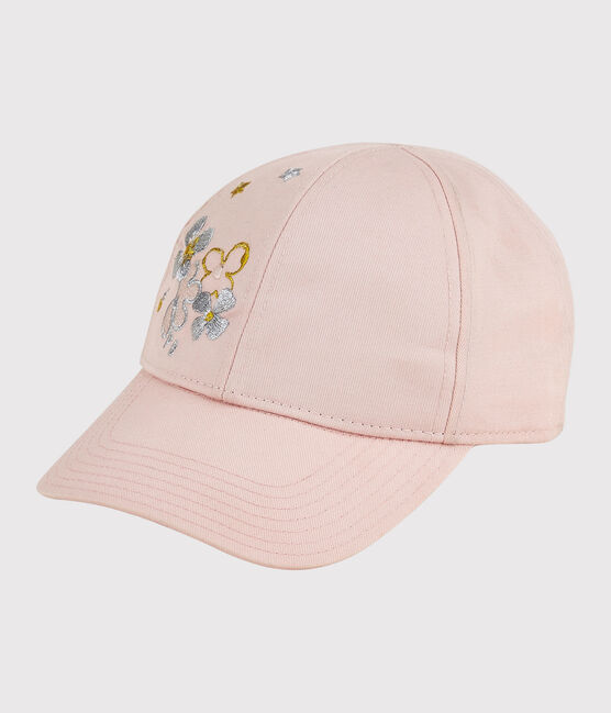 Bestickte Kinder-Schirmmütze Mädchen rosa MINOIS
