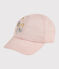Bestickte Kinder-Schirmmütze Mädchen rosa MINOIS