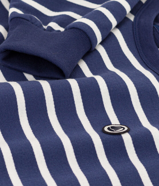 Kinder-Sweatshirt aus Molton für Mädchen und Jungen CHALOUPE/ MARSHMALLOW