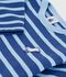 Baby-Streifenshirt aus Baumwolle mit M&ouml;wenaufn&auml;her blau/blau