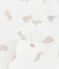 Strampler aus bedrucktem Doppeljersey MARSHMALLOW/ BRUN