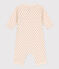 Bedruckter langer Baby-Overall aus Baumwoll-Doppeljersey weiss AVALANCHE/ MULTICO
