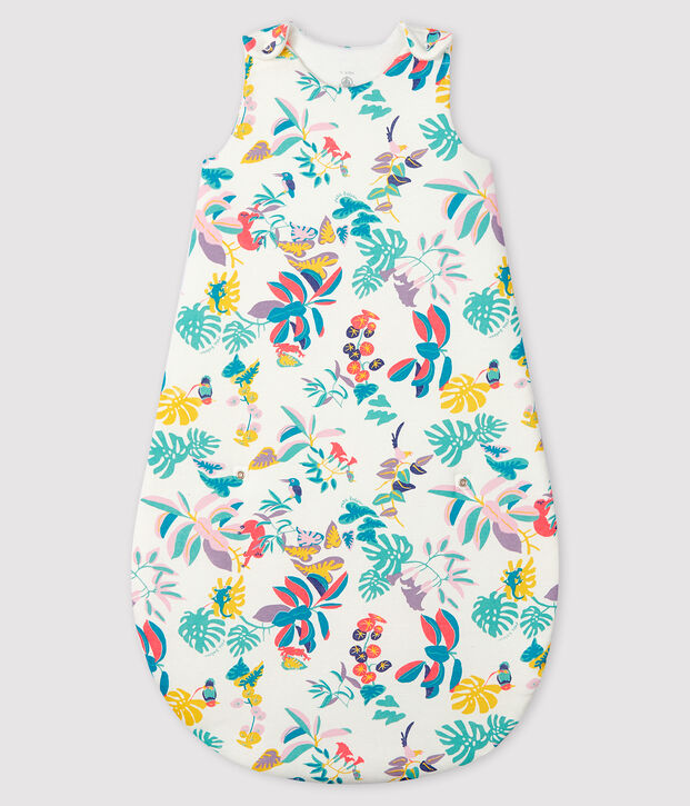 Kompakter Baby-Schlafsack weiss/vielfarbig