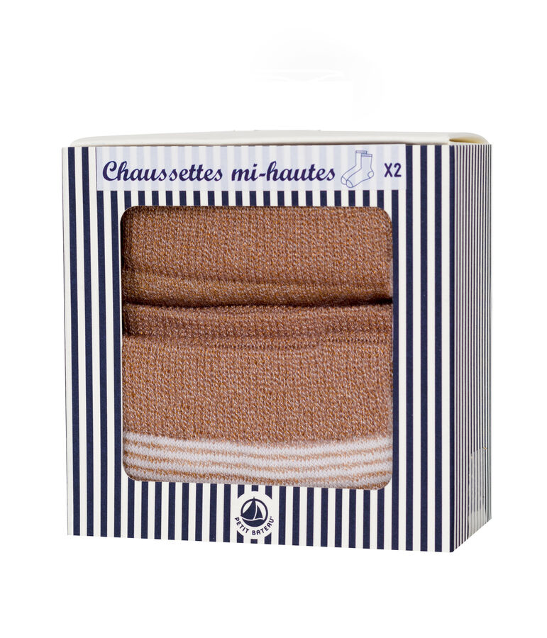 Set aus 2 paar socken damen vielfarbig