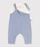 Baby-Set Latzhose und Body mit Kragen aus einfarbiger Baumwolle POLAIRE